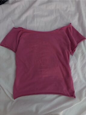 Brandy Melville Off-Shoulder Tube Top - Pink